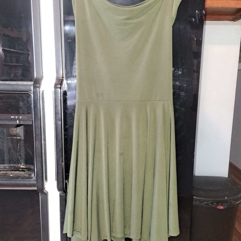 As U Wish Olive Green Dress
